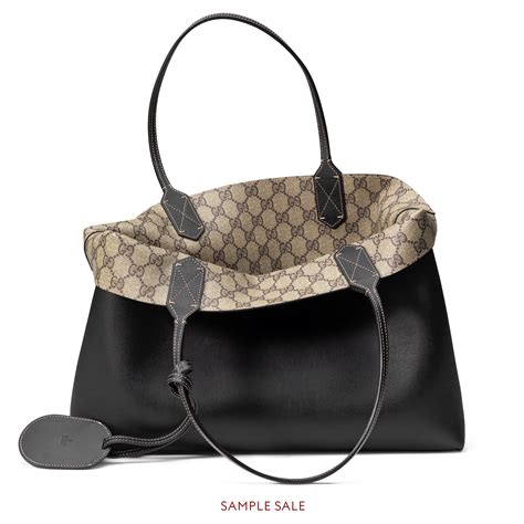 gucci reversible tote brown|gucci reversible canvas tote.